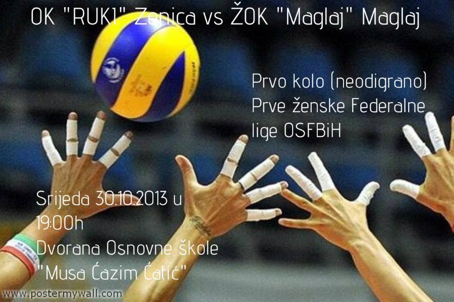 Odbojkašice zeničkog Rukija dočekuju gošće iz Maglaja (30.10.)