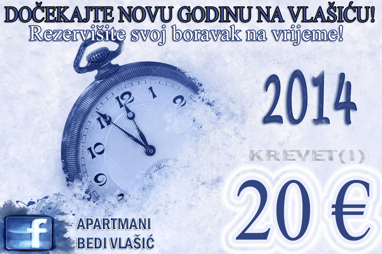 APARTMANI BEDI: Spektakularni doček Nove godine na Vlašiću za 20 €
