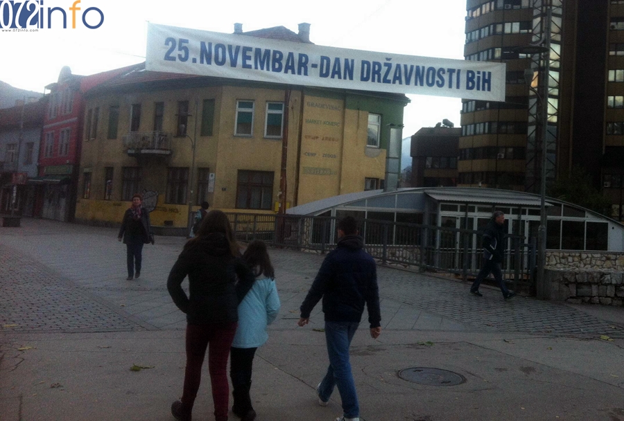 Dan državnosti BiH 25. novembar je neradni dan, obilježava se samo taj dan