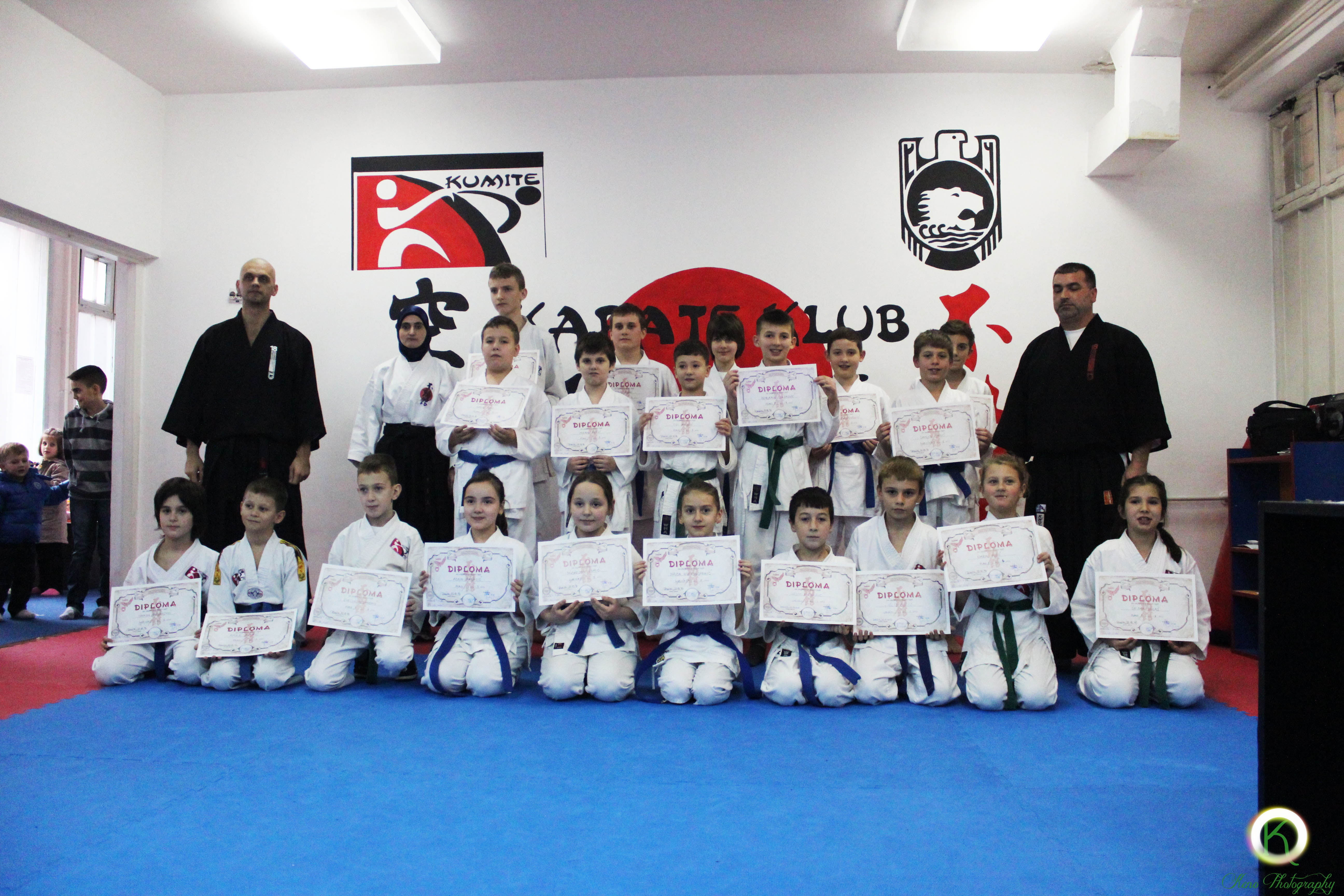 Upriličeni ispiti za učenička zvanja u zeničkim karate klubovima ‘Kumite’ i ‘Nico’