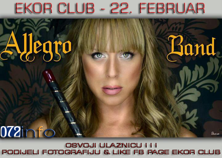 EKOR CLUB: Osvoji ulaznicu za koncert Allegro benda (22.02.)