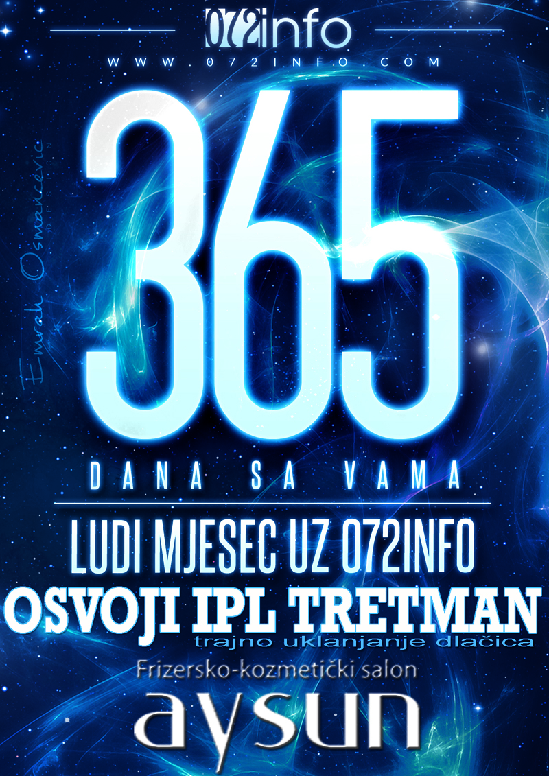 LUDI MJESEC UZ 072INFO: Osvoji IPL tretman u AYSUN-u