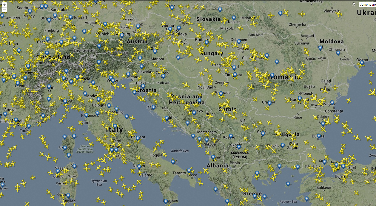 Uživo preko Interneta pratite svaki avion na Zemlji