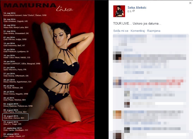 Seka Aleksic Ekor Club