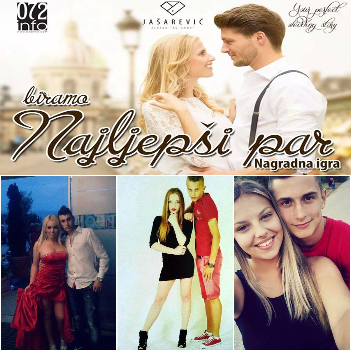 KENAN I SARA NAJLJEPŠI: Izabrani dobitnici nagradne igre ‘Izbor za najljepši par’