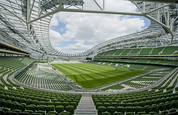 "Aviva" stadion u Dublinu jedan je od najljepših sportskih objekata u Evropi  (Bakir Tiro - Anadolu Agency)