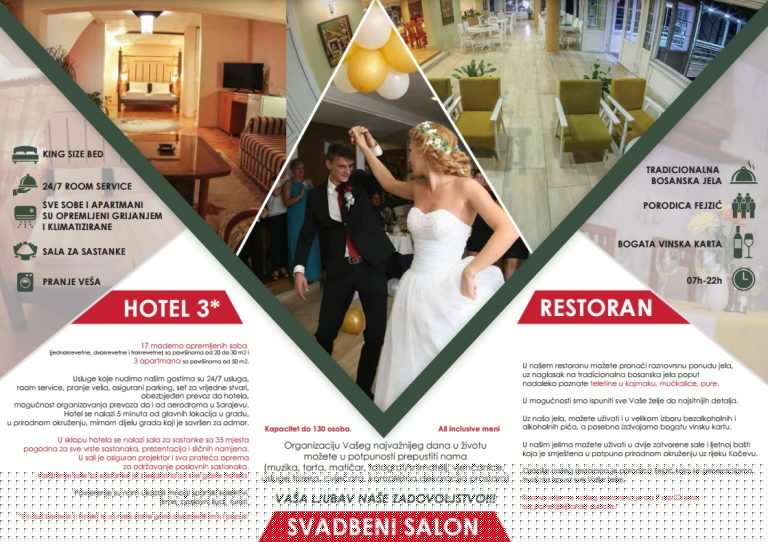 FONTANA ZENICA: Hotel, svadbeni salon, restoran… Porodična tradicija od 1978. godine!