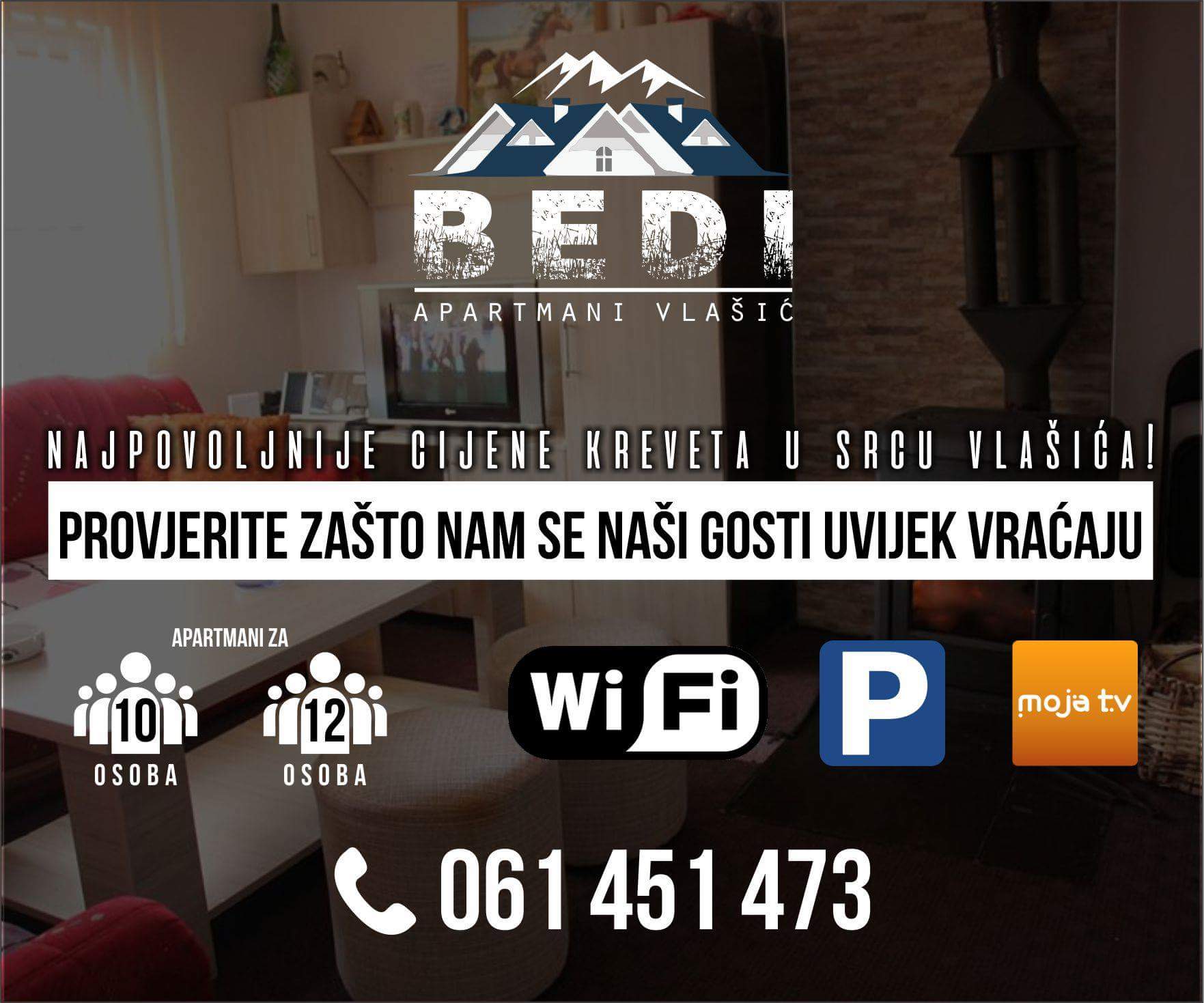 Apartmani BEDI Vlasic