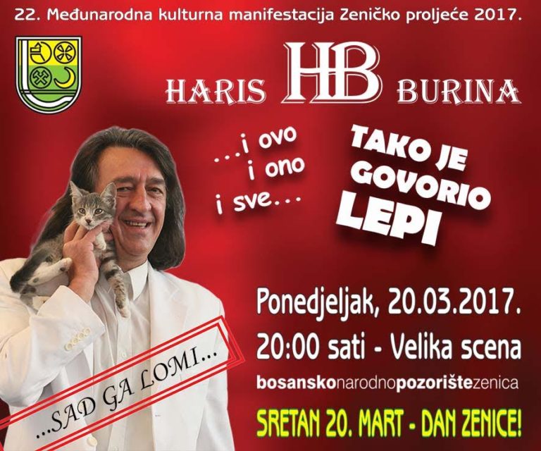 ZENICI ZA ROĐENDAN Premijerno izvođenje predstave “Tako je govorio Lepi”