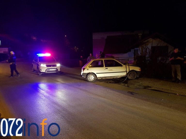 ZENICA: Bježao od policije pa udario u betonski zid, jedna osoba povrijeđena (FOTO)
