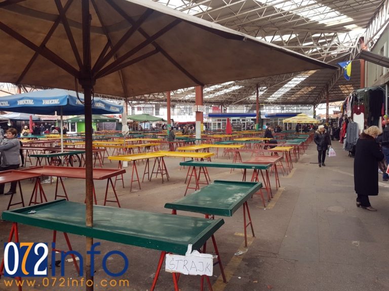 Protestovali zakupci prostora na Gradskoj pijaci