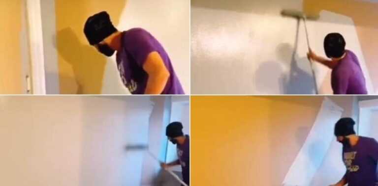 Hit na Tik Toku, mladić okrečio zid za 30 sekundi?