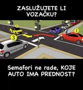 raskrsnica izazov ko ima prednost prtscr