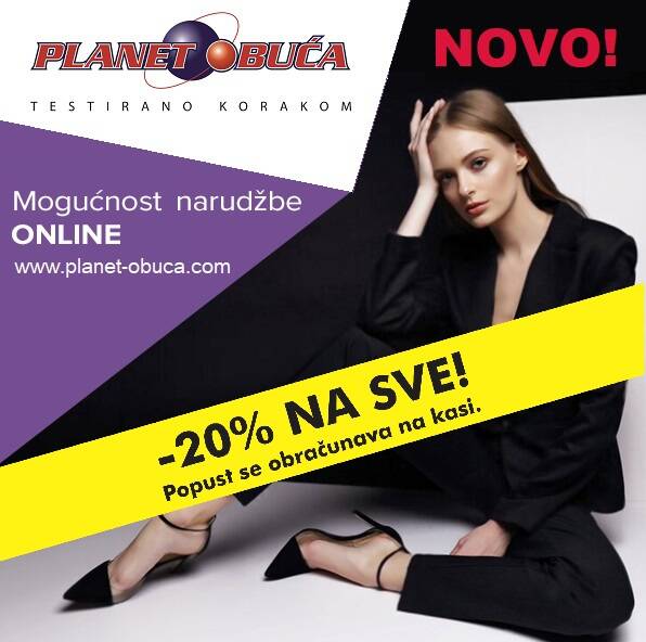 PLANET OBUĆA ZENICA: AKCIJA POPUSTI OD -20% NA SVE OD 15. MARTA