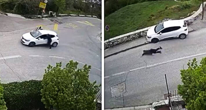 Snimak dvojice muškaraca kako guraju automobil postao hit