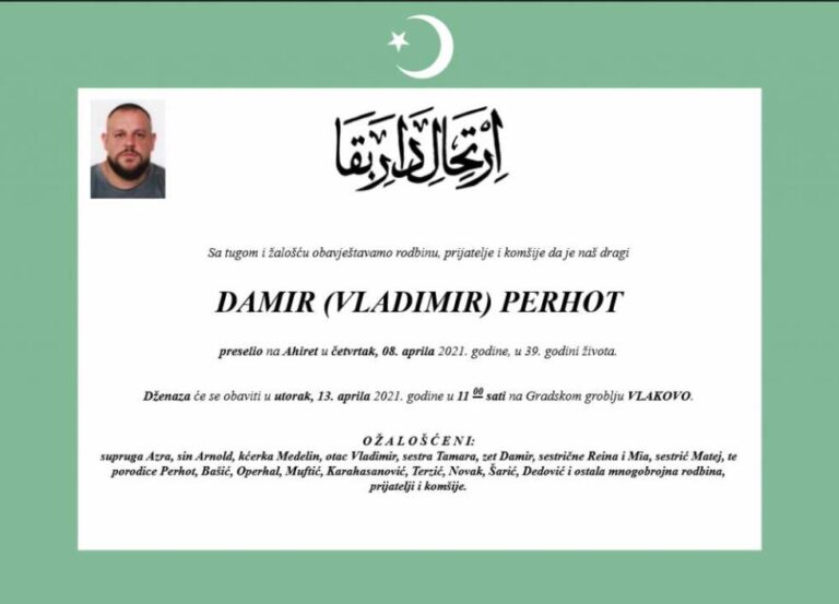 Sarajevski bodybuilder preminuo od posljedica koronavirusa u 39. godini života