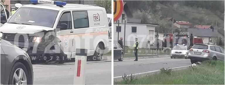 Golubinja: U saobraćajnoj nesreći učestvovalo vozilo hitne pomoći