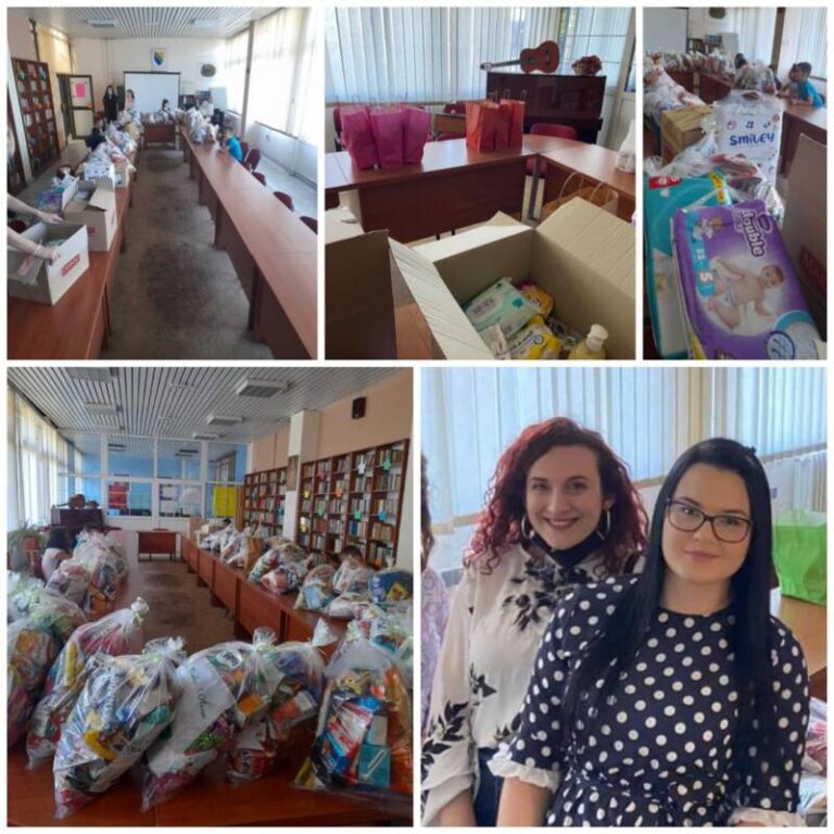 Uspješno završena podjela paketića u “Dom porodica “Mali znak da kažeš stalo mi je”