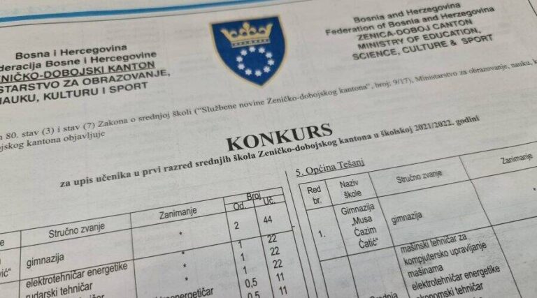 Upisi u srednje škole u ZDK počinju naredne sedmice