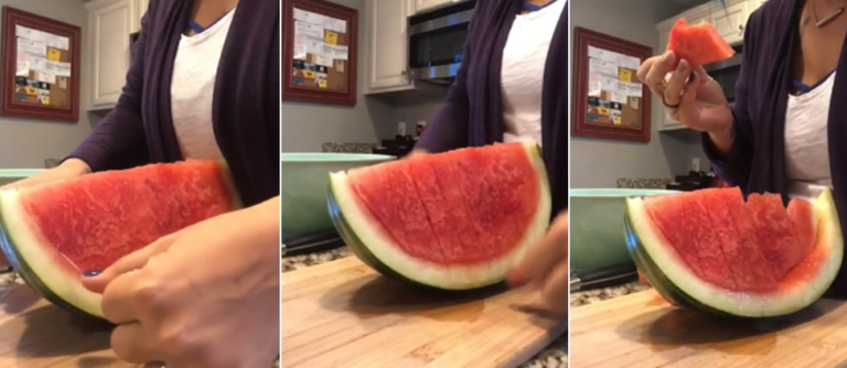 Mučite se s rezanjem lubenice? Zaboravite nož i izrežite je koncem za zube, evo kako