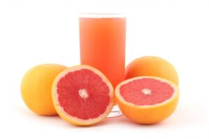 grapefruits and grapefruit juice