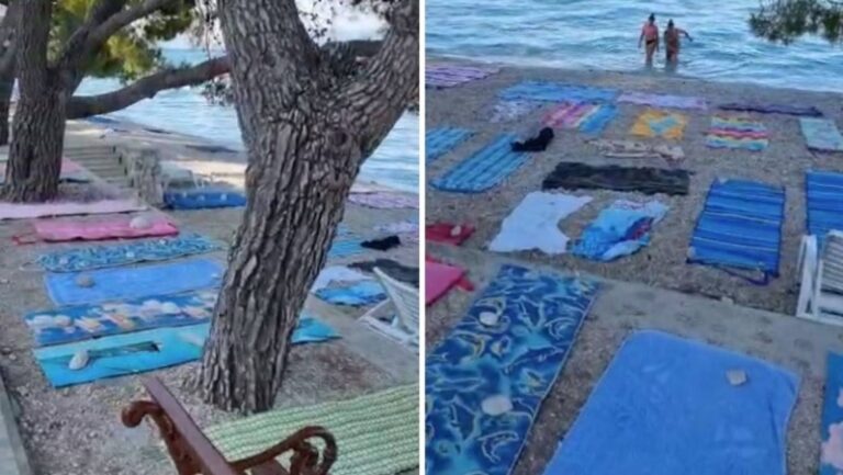 Peškir-plaža u Tučepima “rezervisana” je već u osam ujutro, sve je puno