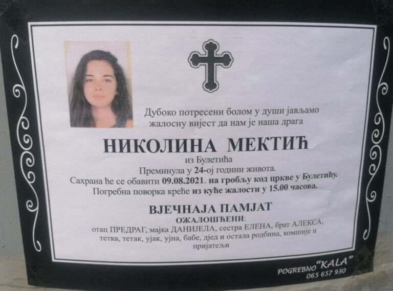 BiH zavijena u crno: Ovo je djevojka koja je izgubila život padom s quada