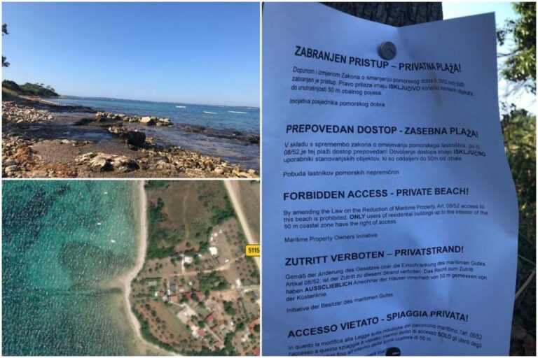 Na ovoj plaži u hrvatskom gradu zabranjen pristup svima osim stanarima