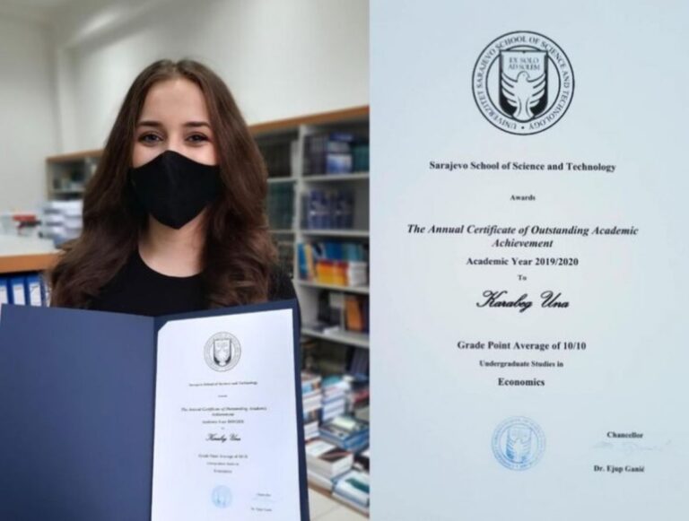 POZITIVNA PRIČA: Upoznajte Unu Karabeg, studenticu sa desetkama