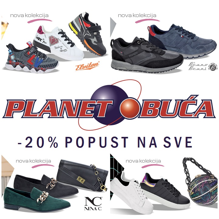 “PLANET OBUĆA ZENICA”  -VELIKA AKCIJA -20% POPUSTA NA SVE