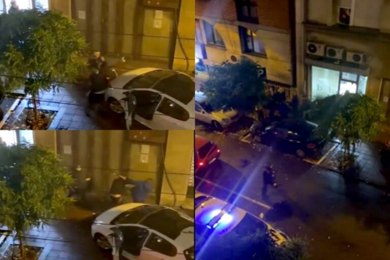 Tuča dvojice mladića: Dok jedni lome auto, djevojke koje snimaju se smiju