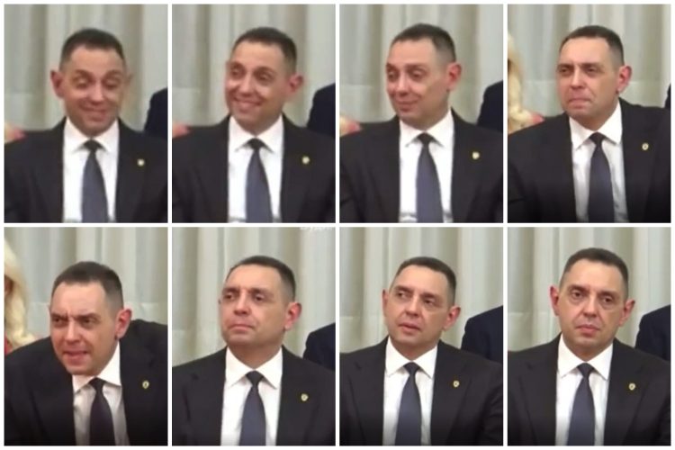 Dok mu je drug Vučić držao konferenciju, Vulin ćaskao sam sa sobom (VIDEO)