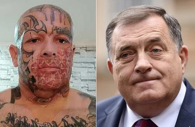 Muškarac prekriven “zanimljivim” tetovažama sinoć se pokušao fotografisati s Dodikom