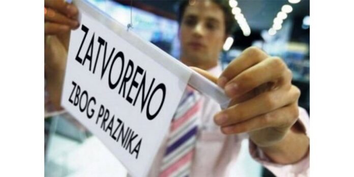 Neradni dani povodom Nove godine 1., 2. i 3. januar