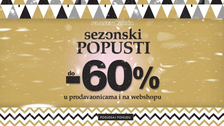 “Planet obuća” Zenica: SEZONSKI POPUSTI DO -60% na sav asortiman