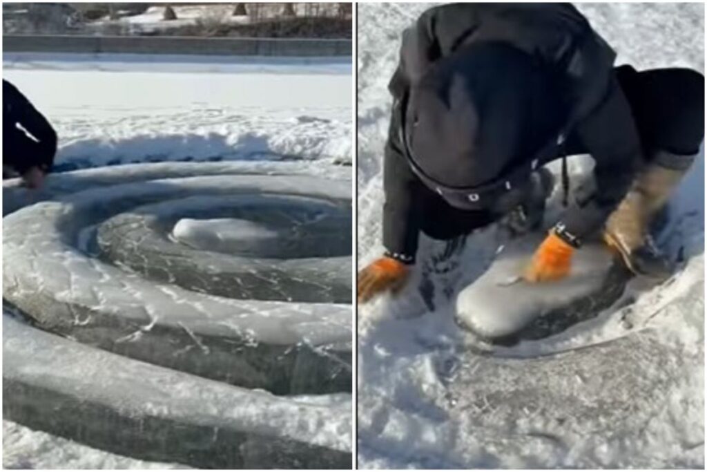 snijeg led skulptura