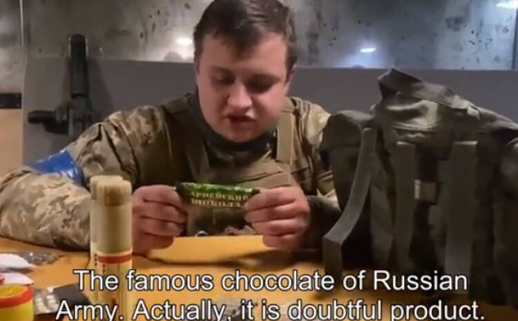 Ukrajinac analizirao ruski vojni obrok: Ovu čokoladicu ću pokloniti nekome koga ne volim