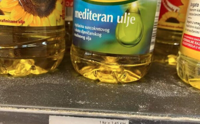 Danas u BiH: Litar ulja u marketu dostigao cijenu od 5,50 KM!