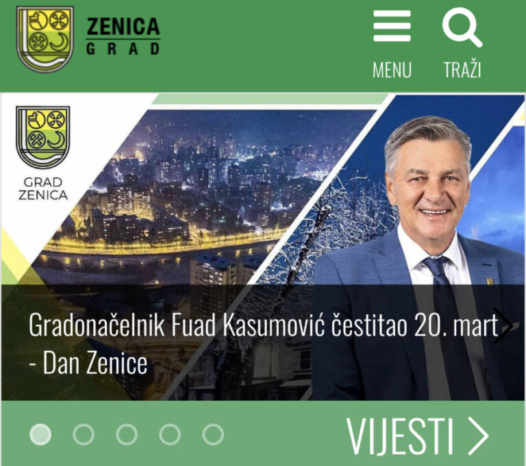 Uskoro nova, moderna, WEB stranica Gradske uprave Zenica sa mobilnim aplikacijama