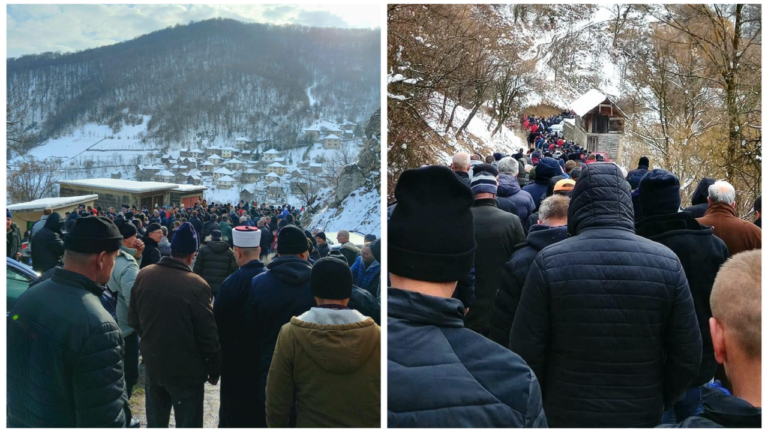 NEPREGLEDNA RIJEKA LJUDI: Stotine ljudi klanjalo dženazu Arminu Zecu iz Zenice