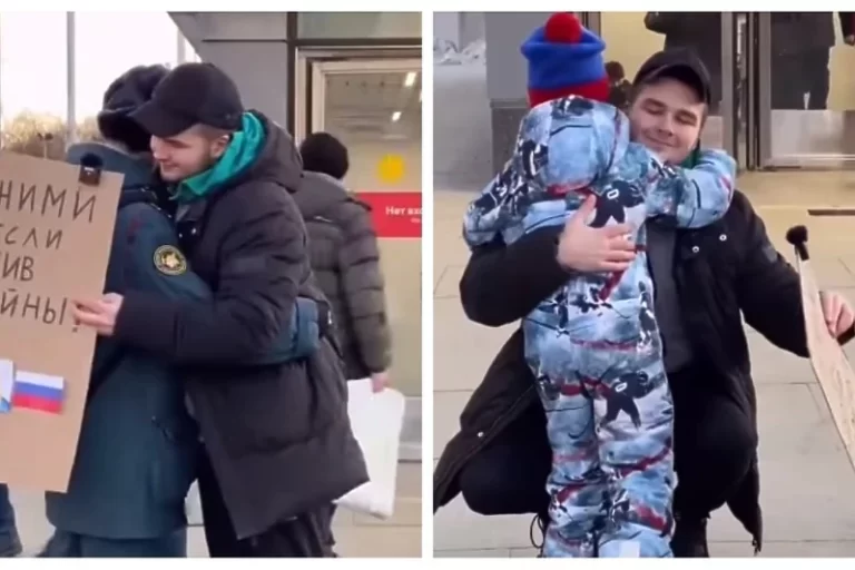 Mladi Rus tražio od ljudi da ga zagrle ako su protiv rata, reakcije prolaznika rasplakale mnoge