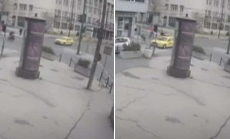 UZNEMIRUJUĆE SCENE: Kamere snimile stravičan momenat kada automobil udara biciklistu