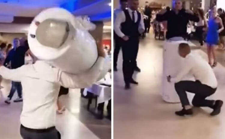 Hit video: Kum na vjenčanju zaplesao sa bojlerom