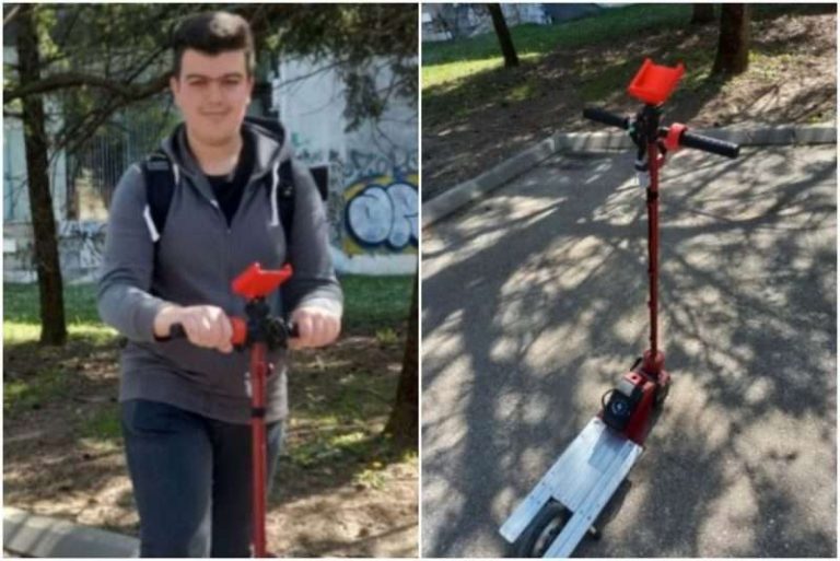 Priča iz BiH: Učenik u djedovoj radionici napravio električni romobil