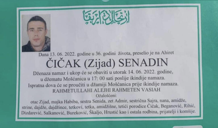 ZENICA TUGUJE: Zauvijek nas je napustio Senadin Čičak (36)