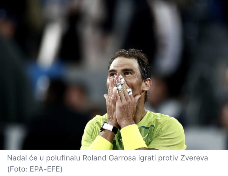 Španski novinar otkrio da Nadalu odumire kost u nozi, prijeti mu kraj nakon Roland Garrosa