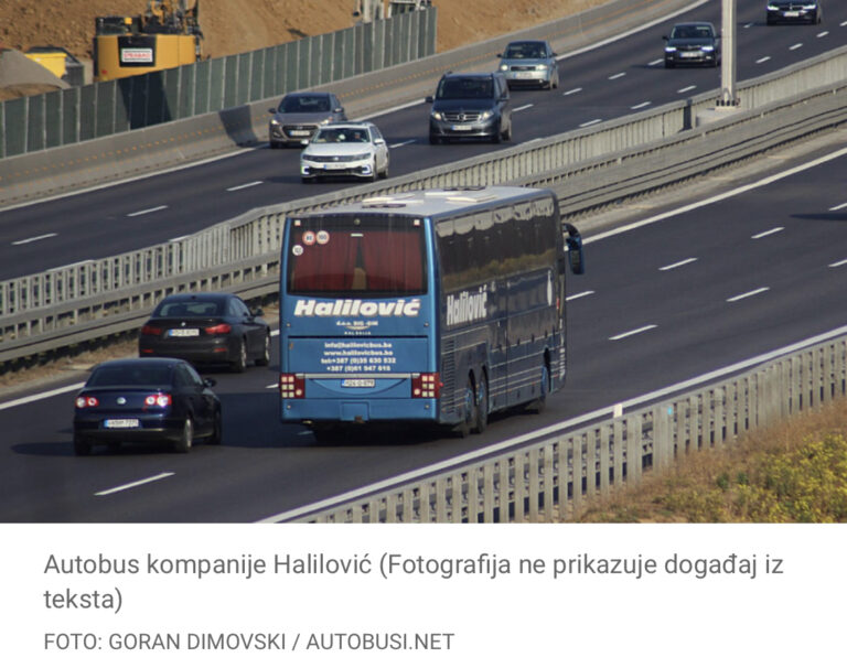 Drama na liniji Zvornik – Dortmund: Autobusu pukla guma u tunelu u Austriji, 80 putnika…