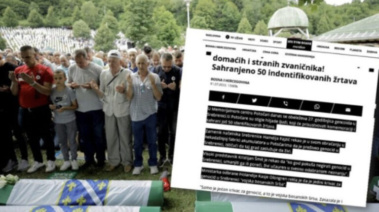 Srbijanski Kurir objavio članak o komemoraciji u Srebrenici: Za razliku od ranijih godina u tekstu genocid umjesto “zločina”