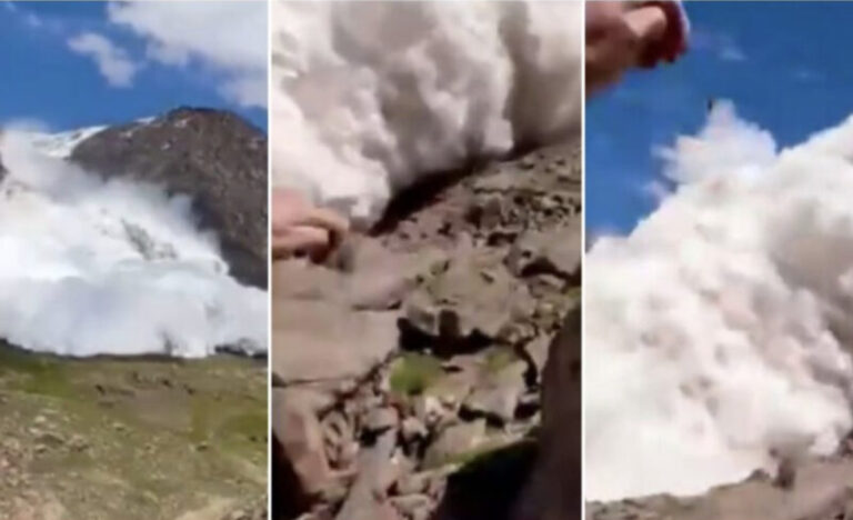 Zastrašujući video: Planinar snimio kako ih je zatrpala lavina