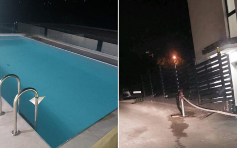 I OVO JE BIH: S uličnog hidranta vodom punio privatni bazen